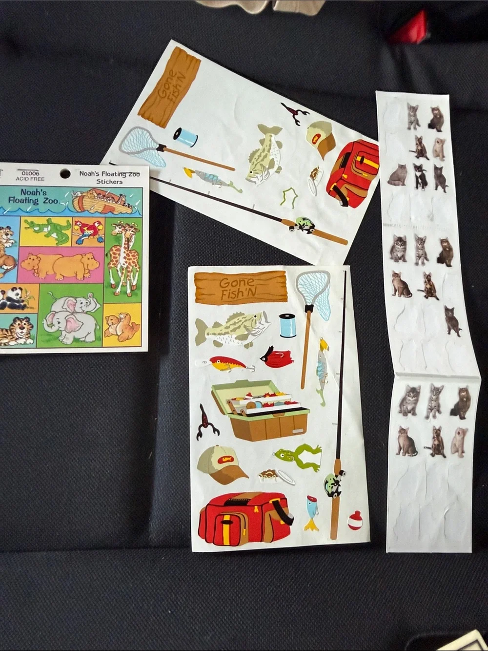 Vintage Sticker Lot- Fish/Fishing/Sports/Animals